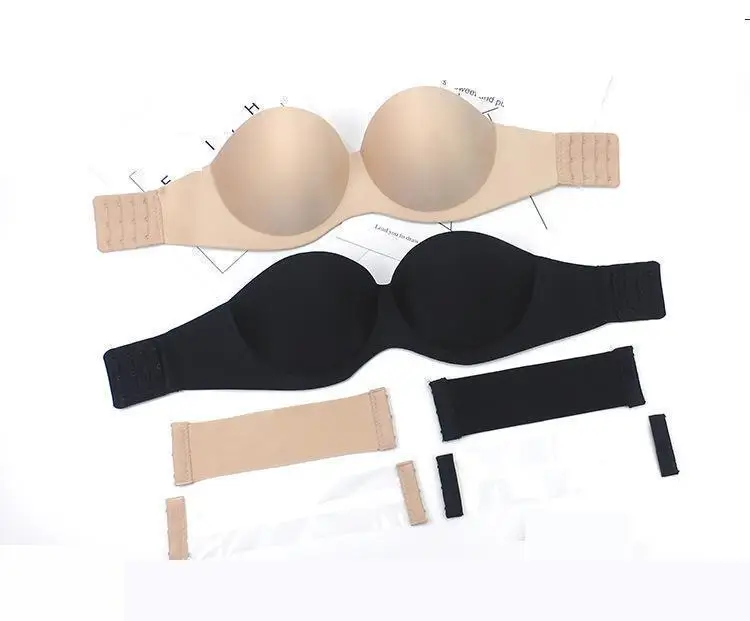 Mozhini Women Invisible Seamless Bra Super Push Up Bra 1/2 AB cup solid color wedding dress Bra 34 36 38 big size Strapless bra
Mozhini Women Invisible Seamless Bra Super Push Up Bra 1/2 AB cup solid color wedding dress Bra 34 36 38 big size Strapless bra