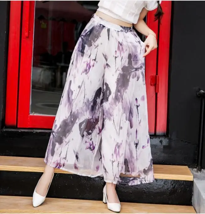 plus size pants women summer style 2016 bermuda feminina print chiffon wide-legged nine minutes pants thin loose female
plus size pants women summer style 2016 bermuda feminina print chiffon wide-legged nine minutes pants thin loose female
