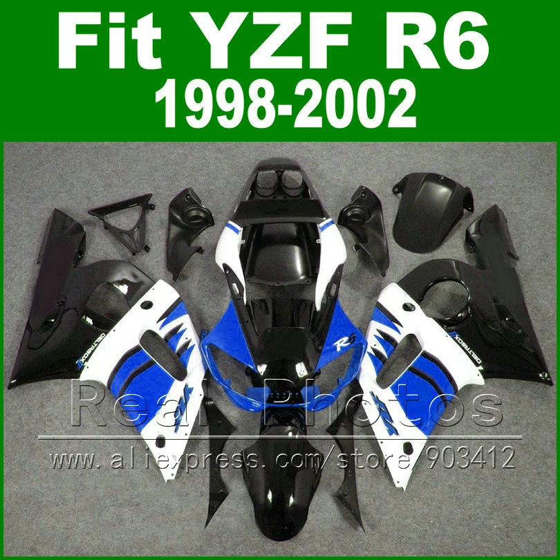 Free Custom Plastic parts for YAMAHA R6 fairing kits 1998 1999 2000 2001 2002 black blue YZF R6 fairings98 -02 bodywork
Free Custom Plastic parts for YAMAHA R6 fairing kits 1998 1999 2000 2001 2002 black blue YZF R6 fairings98 -02 bodywork