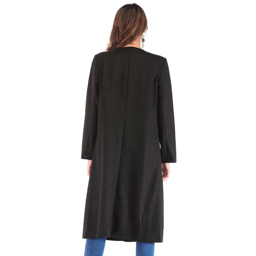2019 Women Long Sleeve Trench PU Pocket Open Stitch Warm Coat Autumn Winter Casual Woolen Outerwear Clothes VKCO1064
2019 Women Long Sleeve Trench PU Pocket Open Stitch Warm Coat Autumn Winter Casual Woolen Outerwear Clothes VKCO1064