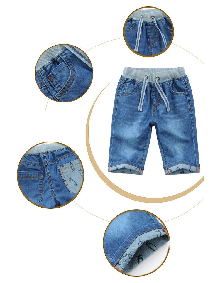 Джинсовые брюки для мальчиков Детские весенне летние детские повседневные