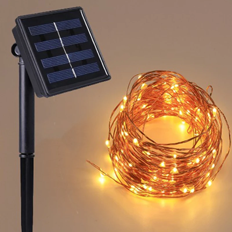 New year LED Outdoor Solar Lamps 12m 100 LED String Lights Fairy Holiday Christmas Party Garlands Solar Garden Waterproof Lights
New year LED Outdoor Solar Lamps 12m 100 LED String Lights Fairy Holiday Christmas Party Garlands Solar Garden Waterproof Lights
