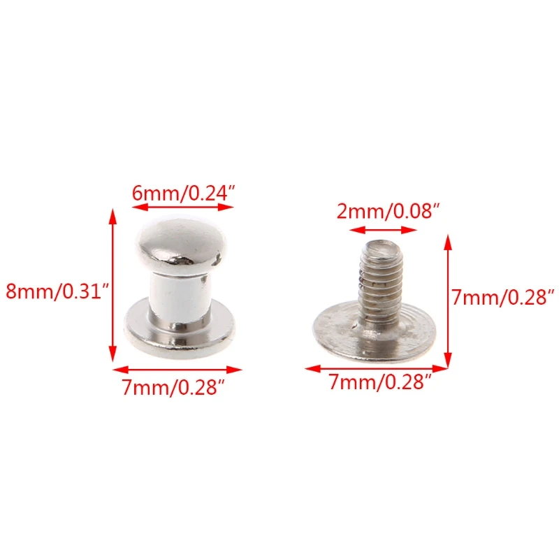 10Pcs Stud Screw Round Head DIY Leather Wallet Bag Rivet Pacifier Handmade Craft Bag accessories
10Pcs Stud Screw Round Head DIY Leather Wallet Bag Rivet Pacifier Handmade Craft Bag accessories