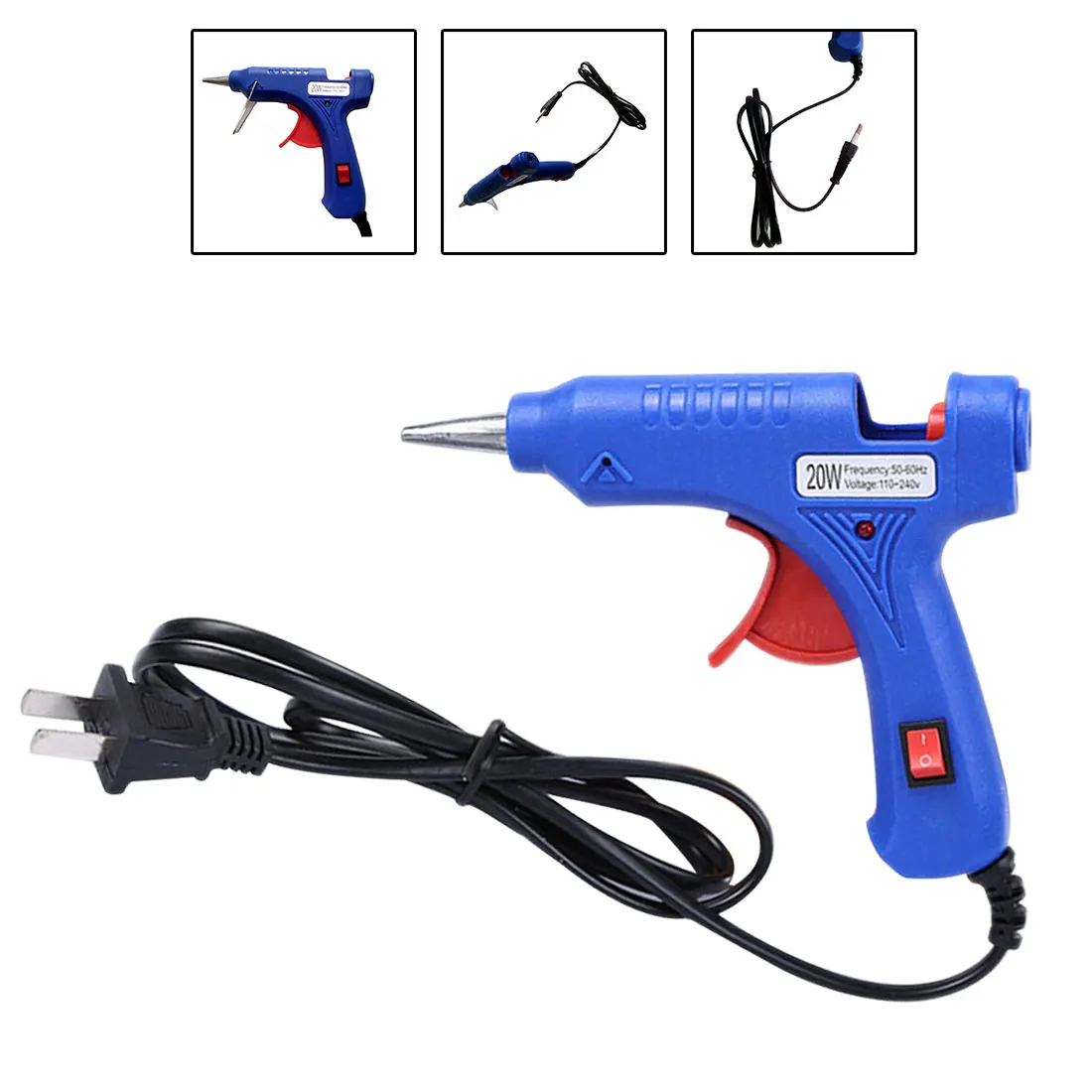 20W Hot Melt Glue Gun with Glue Stick Industrial Mini Guns Thermo Electric Heat Temperature Tool
20W Hot Melt Glue Gun with Glue Stick Industrial Mini Guns Thermo Electric Heat Temperature Tool