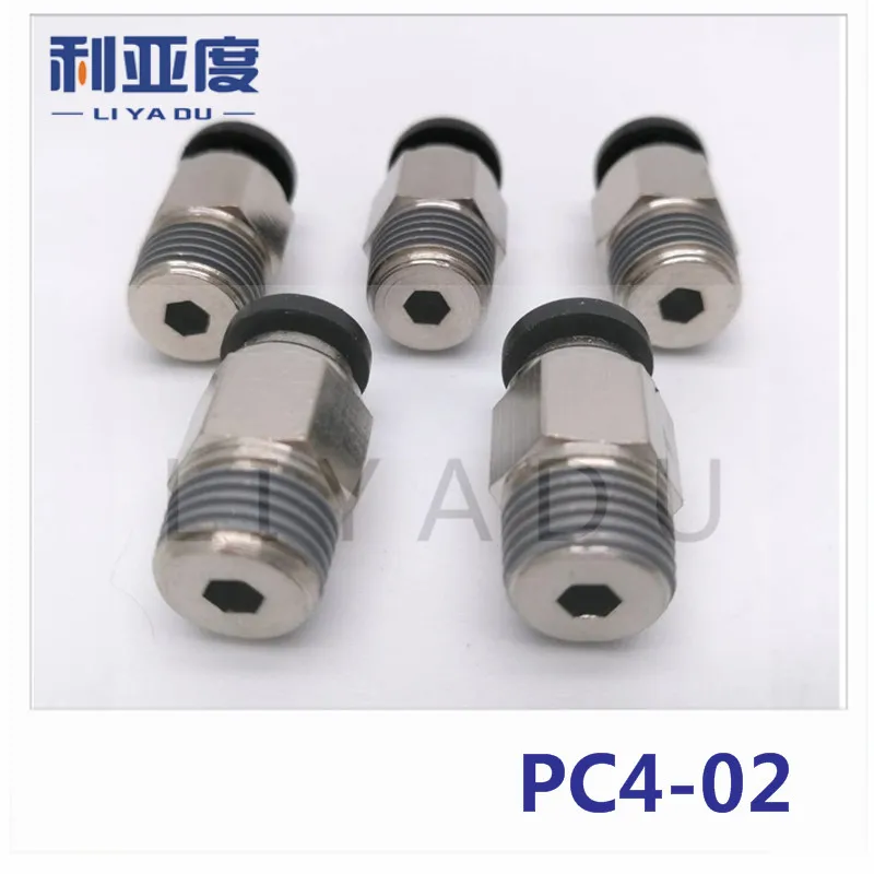 10PCS / lot PC4-02 4mm to 1/4" Black/White/fast joint / pneumatic connector / copper connector / thread
10PCS / lot PC4-02 4mm to 1/4" Black/White/fast joint / pneumatic connector / copper connector / thread