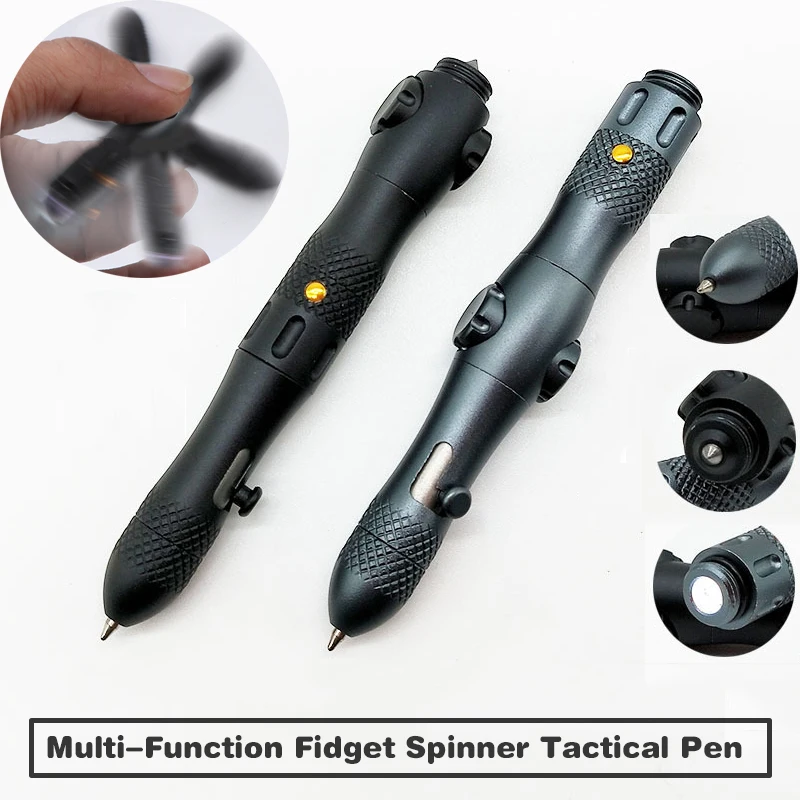 New Multi-function Self Defense Tactical Pen Fidget Spinner Emergency Glass Breaker Outdoor Survival EDC Tool Outdoor Camp
New Multi-function Self Defense Tactical Pen Fidget Spinner Emergency Glass Breaker Outdoor Survival EDC Tool Outdoor Camp