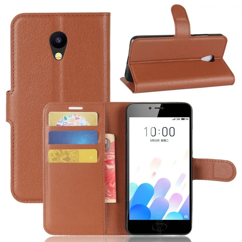 Фото Роскошный кожаный чехол-книжка для Meizu M5c M5 c Meilan 5C A5 5 0 дюйма чехол-бумажник чехол +