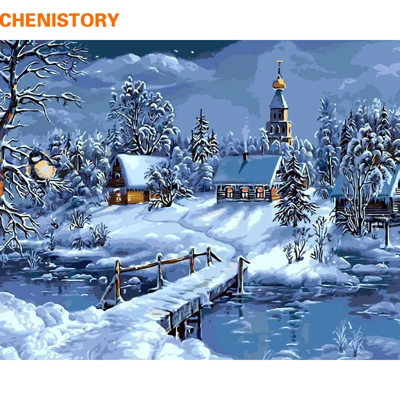 CHENISTORY Christmas Snow Landscape DIY Painting By Numbers Kits Drawing Painting By Numbers Unique Christmas Gift For Childrens
CHENISTORY Christmas Snow Landscape DIY Painting By Numbers Kits Drawing Painting By Numbers Unique Christmas Gift For Childrens