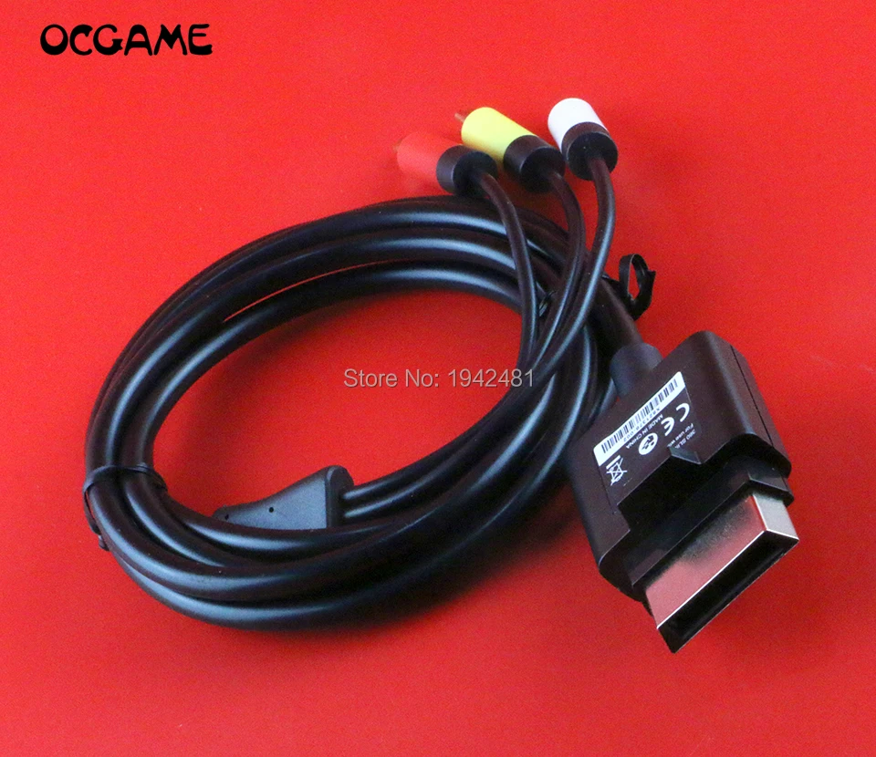 OCGAME 10pcs/lot Black 1.8M/6FT Video Audio Cable Cord AV Composite Cable Component VGA For Xbox 360 For Xbox 360 Slim AV Cable
OCGAME 10pcs/lot Black 1.8M/6FT Video Audio Cable Cord AV Composite Cable Component VGA For Xbox 360 For Xbox 360 Slim AV Cable