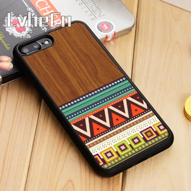 Роскошный чехол для телефона LvheCn Wood Aztec iPhone 5 6 s 7 8 plus 11 12 Pro X XR XS Max Samsung Galaxy S6 S7 edge S8 S9