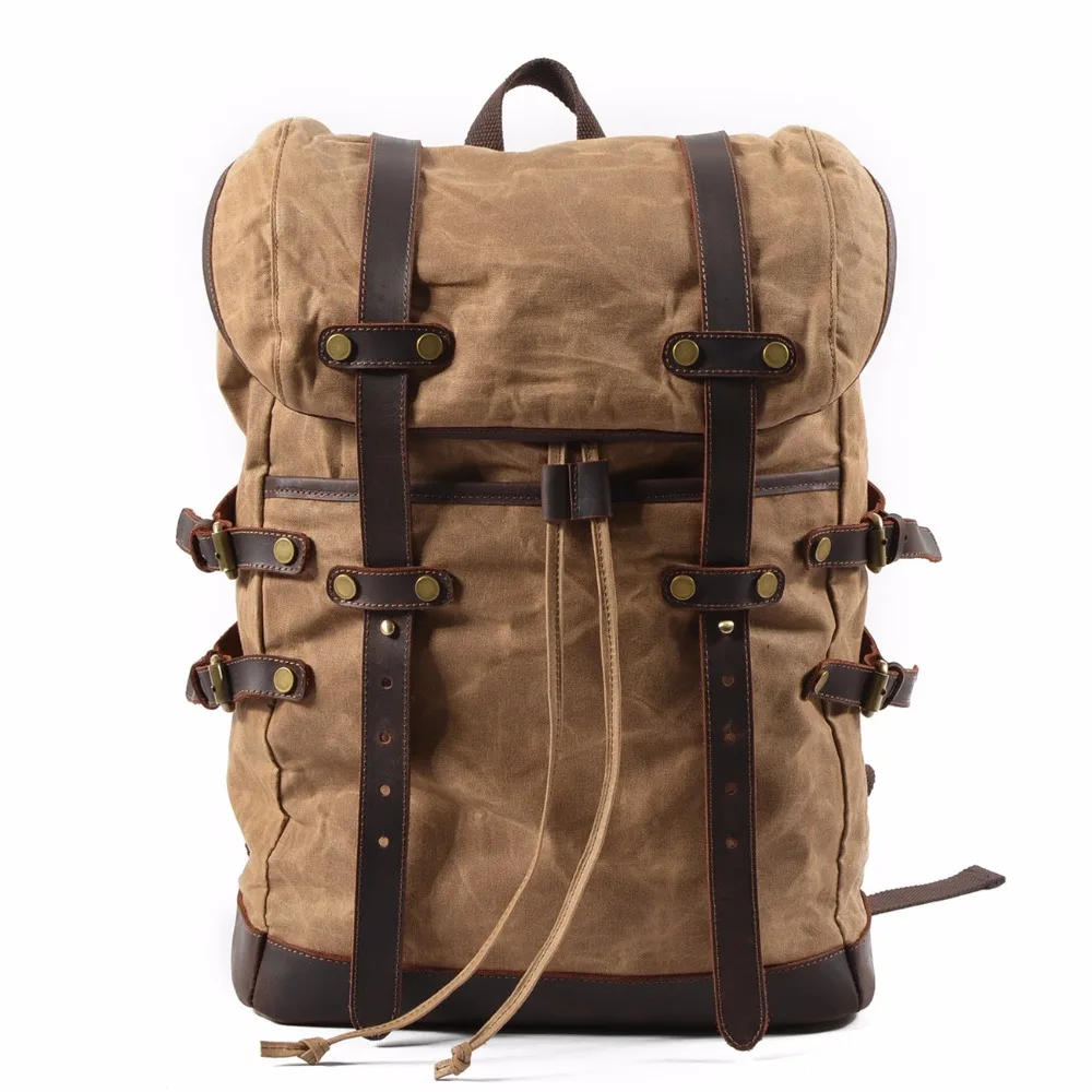 YUPINXUAN 15.6" Laptop Backpack Vintage Large Capacity Oil Wax Waterproof Backpacks Teenager Canvas Leather Drawstring Rucksacks
YUPINXUAN 15.6" Laptop Backpack Vintage Large Capacity Oil Wax Waterproof Backpacks Teenager Canvas Leather Drawstring Rucksacks
