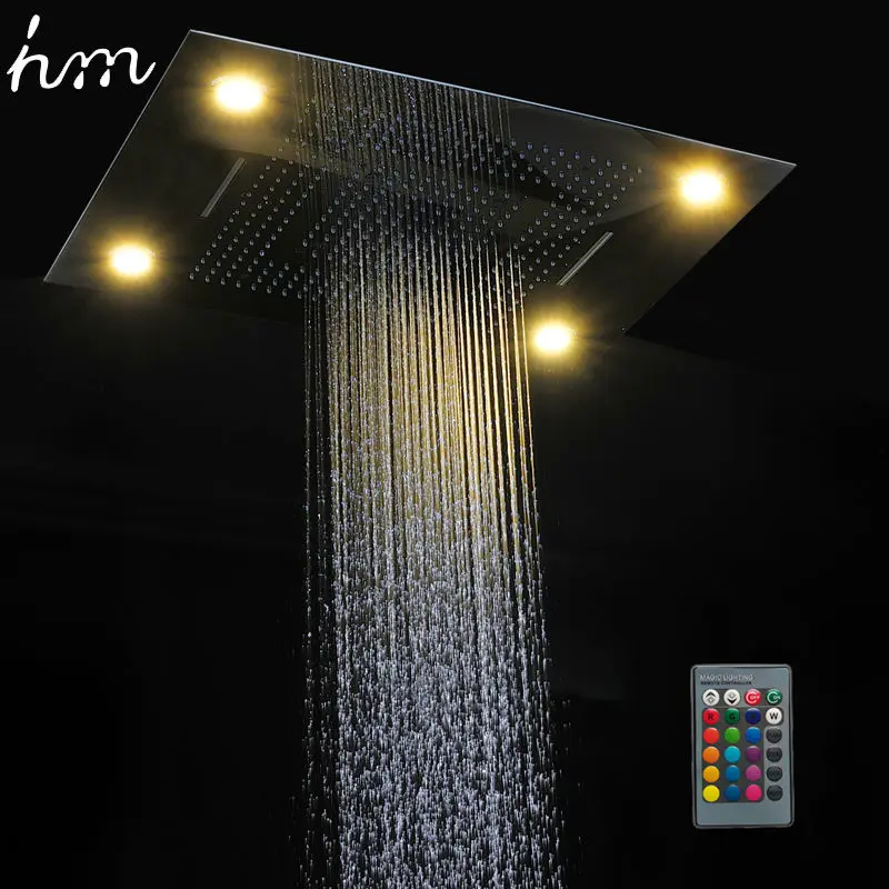 hm Multi Function Led Light Shower Head 600*800mm Ceiling Rain Shower Remote Control LED Rainfall Waterfall Massage Shower Heads
hm Multi Function Led Light Shower Head 600*800mm Ceiling Rain Shower Remote Control LED Rainfall Waterfall Massage Shower Heads