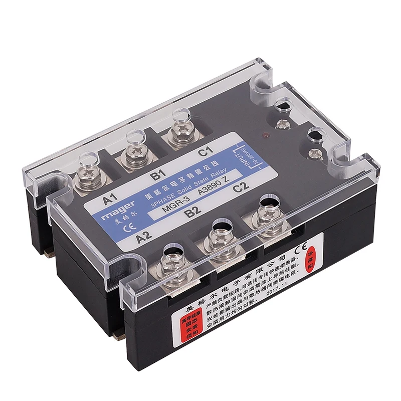 Трехфазное твердотельное реле с контролем переменного тока 90A (MGR-3 A4890 Z) SSR-90AA AC 70-280 В переменного тока до 480 В переменного тока, бесплатная дос...
Трехфазное твердотельное реле с контролем переменного тока 90A (MGR-3 A4890 Z) SSR-90AA AC 70-280 В переменного тока до 480 В переменного тока, бесплатная дос...
