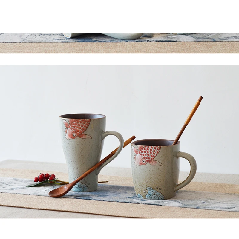 Traditional Chinese Style Brief Mug Super Capacity Vintage Coffee Milk Juice Cup with Spoon Nice Gifts Custom LOGO Mug Cup
Traditional Chinese Style Brief Mug Super Capacity Vintage Coffee Milk Juice Cup with Spoon Nice Gifts Custom LOGO Mug Cup