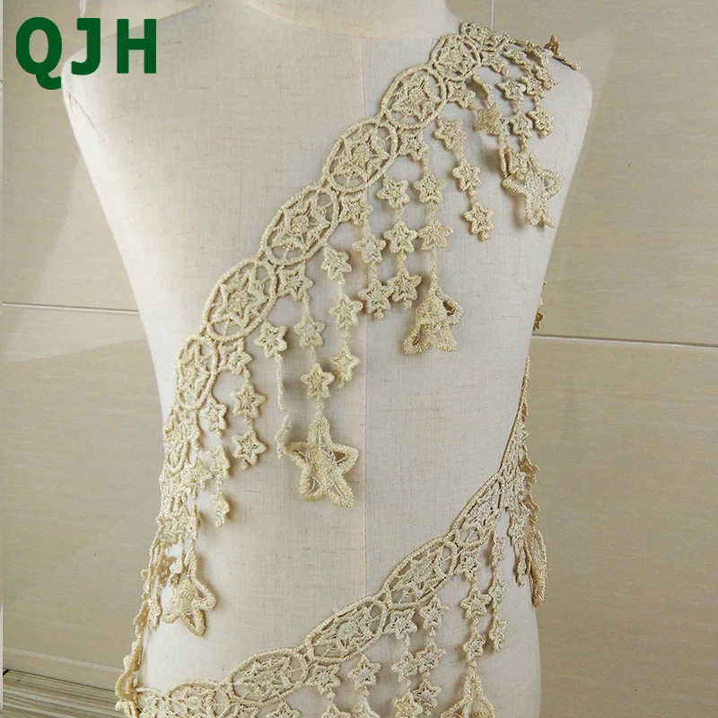 1 Yard QJH Fashion Vintage Gold Polyester SilK Stars Embroidered Lace Trim DIY Clothing Dress Home Textiles Apparel Lace Fabrics
1 Yard QJH Fashion Vintage Gold Polyester SilK Stars Embroidered Lace Trim DIY Clothing Dress Home Textiles Apparel Lace Fabrics