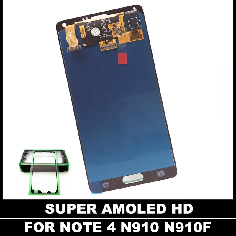 AMOLED LCD телефон для Samsung Galaxy Note 4 N910 N910A N910F Note4 LCDS дисплей кодирующий преобразователь