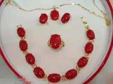 Nobility Woman natural Red GEM Bracelet earring Pendant Necklace Set Grad silver-jewelry
Nobility Woman natural Red GEM Bracelet earring Pendant Necklace Set Grad silver-jewelry