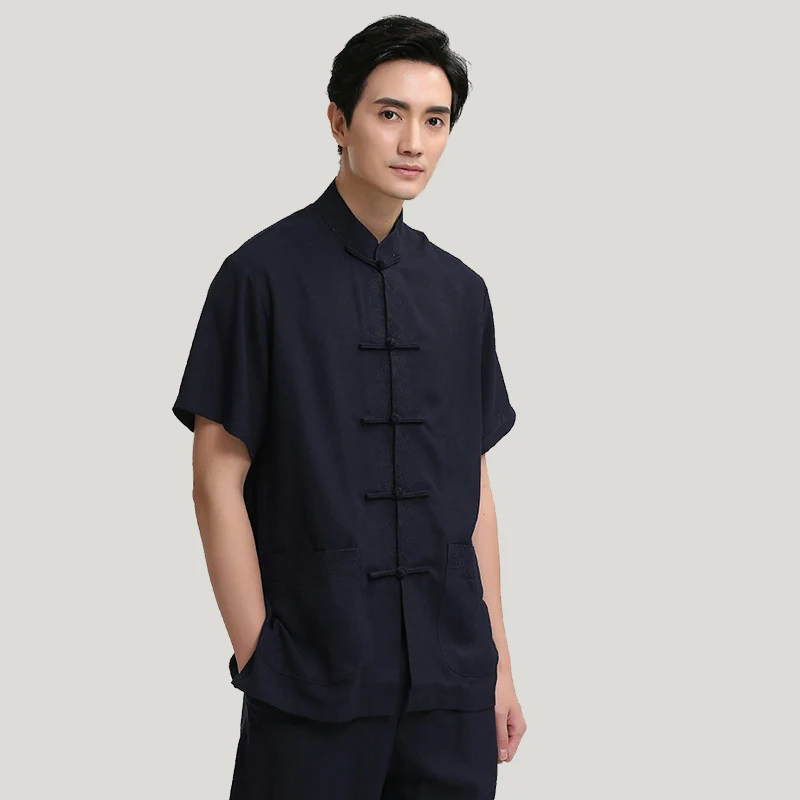 New Summer Chinese Conventional Style Blouse Men's Mandarin Collar Solid Cotton Linen Kung Fu Shirt Top M L XL XXL 3XL WNS0825
New Summer Chinese Conventional Style Blouse Men's Mandarin Collar Solid Cotton Linen Kung Fu Shirt Top M L XL XXL 3XL WNS0825