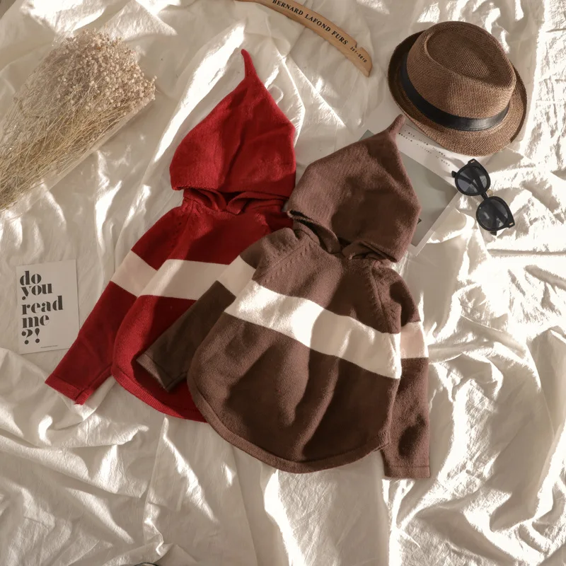 Kids Cardigan Sweaters 2018 Children's Sweater for Girl Winter Stripes Sweater Red Coffee Color Long Sleeved Jumper Sweater
Kids Cardigan Sweaters 2018 Children's Sweater for Girl Winter Stripes Sweater Red Coffee Color Long Sleeved Jumper Sweater