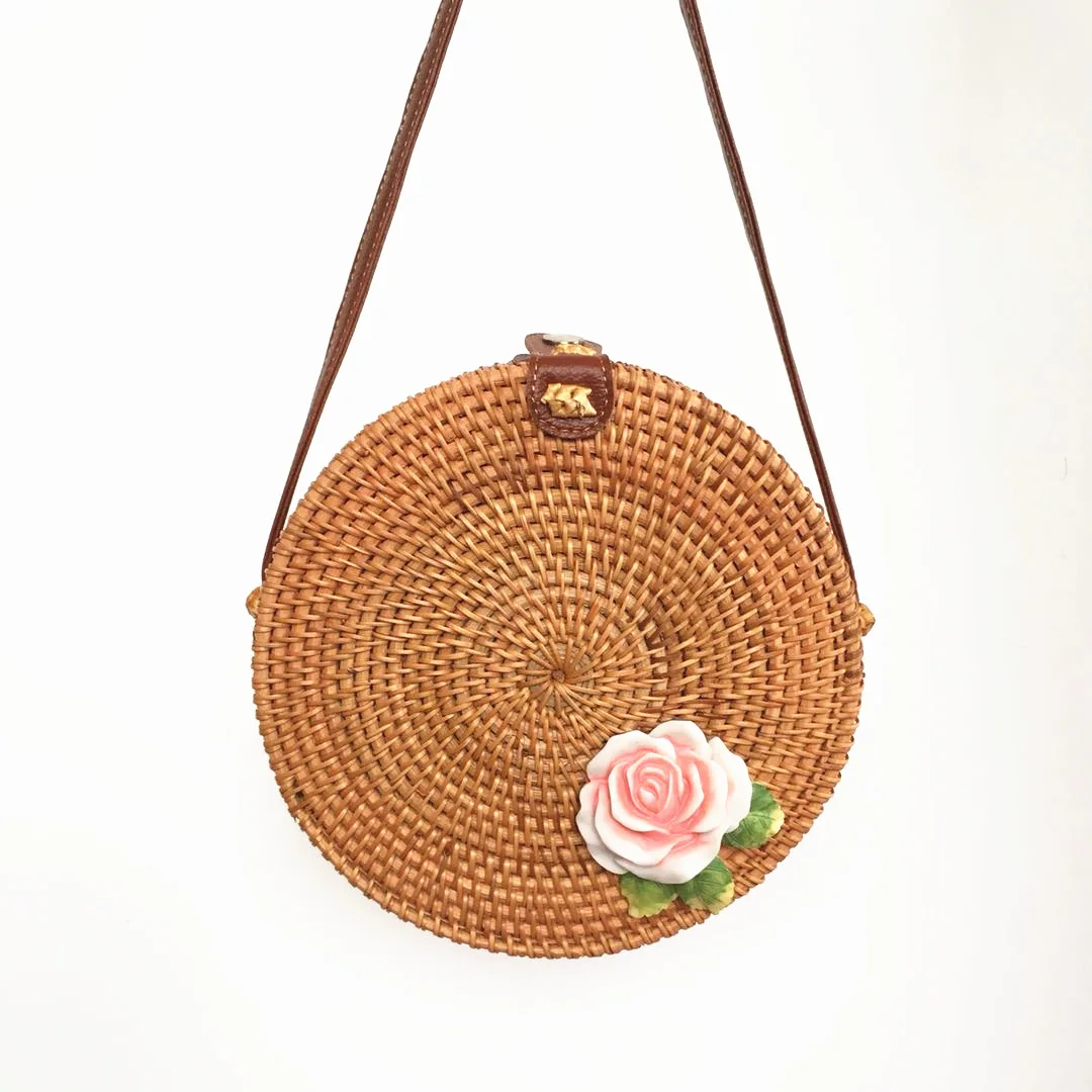 Rattan Bags for Women 2019 Floral Round Summer Beach Shoulder Bag Ladies Straw Handbags
Rattan Bags for Women 2019 Floral Round Summer Beach Shoulder Bag Ladies Straw Handbags