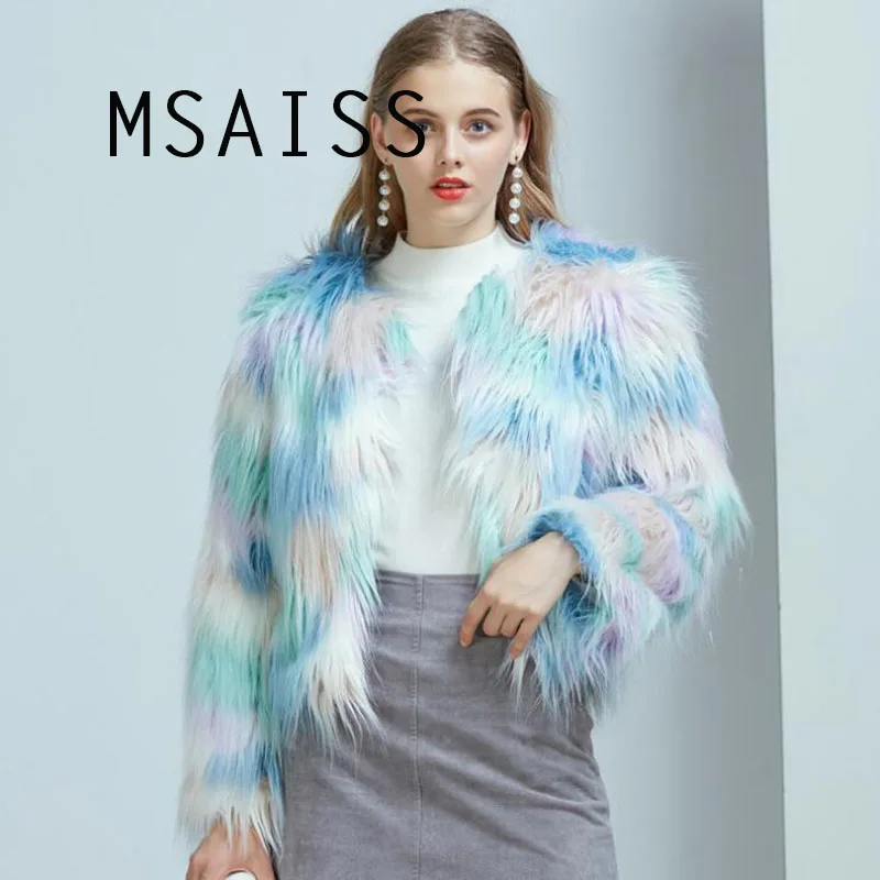 MSAISS Winter Fur Coat Women Fluffy Warm Long Sleeve Female Outerwear Autumn Winter Coat Jacket Hairy Overcoat
MSAISS Winter Fur Coat Women Fluffy Warm Long Sleeve Female Outerwear Autumn Winter Coat Jacket Hairy Overcoat