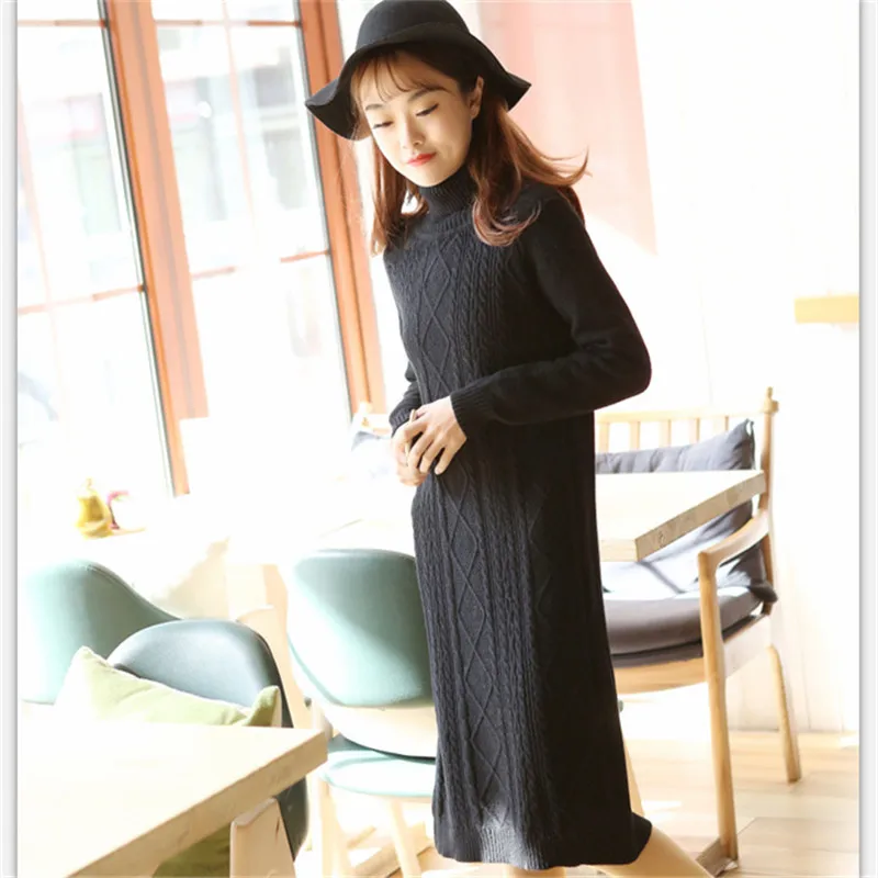 2048 Winter Women's Twist Warm Knitted Sweater Long Dress Ladies Turtleneck Full Sleeve Long Slim Knitted Sweater Pullover LQ192
2048 Winter Women's Twist Warm Knitted Sweater Long Dress Ladies Turtleneck Full Sleeve Long Slim Knitted Sweater Pullover LQ192