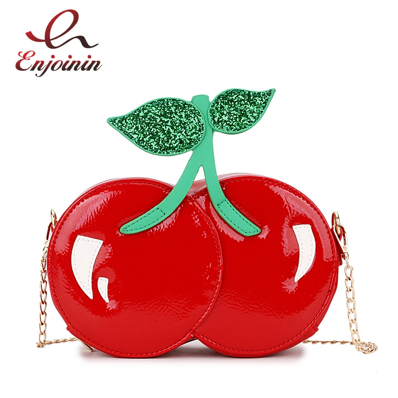 Fashion Cute Sequins Red Cherry Design Pu Leather Casual Chain Shoulder Bag Girl's Clutch Bag Handbag Mini Messenger Bag Flap
Fashion Cute Sequins Red Cherry Design Pu Leather Casual Chain Shoulder Bag Girl's Clutch Bag Handbag Mini Messenger Bag Flap