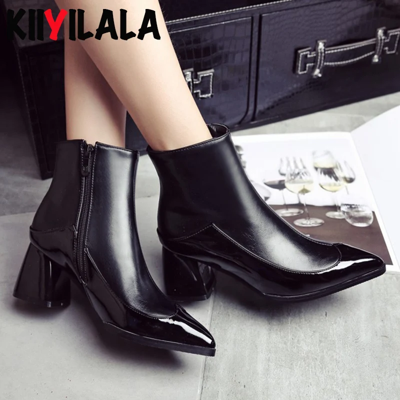 Kiiyilala Pointed Toe Boots Women High Heel Black Boots Woman Autumn Winter Shoes Woman Western Boots Hoof Heels Booties Shoes
Kiiyilala Pointed Toe Boots Women High Heel Black Boots Woman Autumn Winter Shoes Woman Western Boots Hoof Heels Booties Shoes