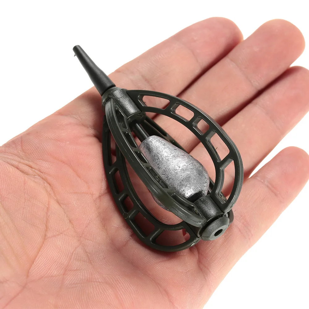 Fishing Bait Cage Inline Method Feeder Basket Fishing Lure Cage Fish Bait Basket Holder Fishing Accessory with Lead Sinker
Fishing Bait Cage Inline Method Feeder Basket Fishing Lure Cage Fish Bait Basket Holder Fishing Accessory with Lead Sinker
