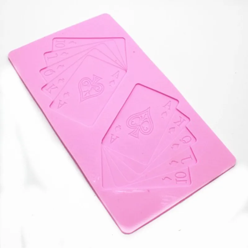 Silicone mould 3D poker card shape mat Fondant cake chocolate mold decoration mold DIY baking
Silicone mould 3D poker card shape mat Fondant cake chocolate mold decoration mold DIY baking