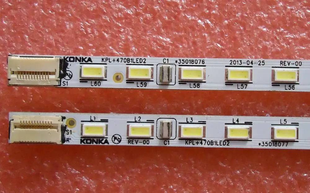 Для konka LED47R5500PDF код лампы KPL + 470B1LED2 35018076 35018077 1 шт. = 60 светодиодов 525 мм | Компьютеры и