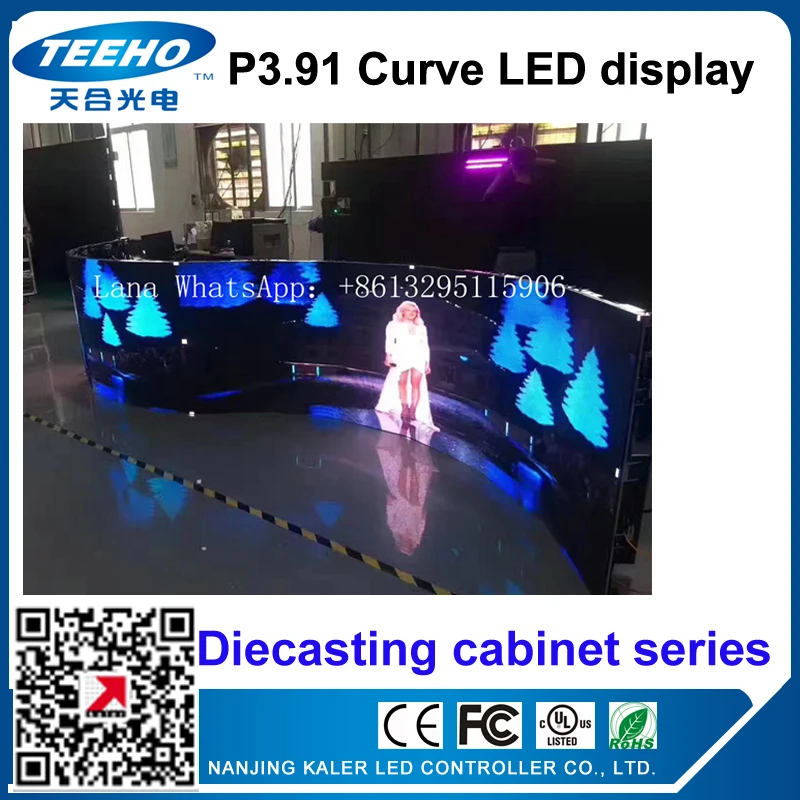 kaler NEW P3.91outdoor curve led display LED Display DieCasting Cabinet panel led video rental advertising wedding hotel stadium
kaler NEW P3.91outdoor curve led display LED Display DieCasting Cabinet panel led video rental advertising wedding hotel stadium