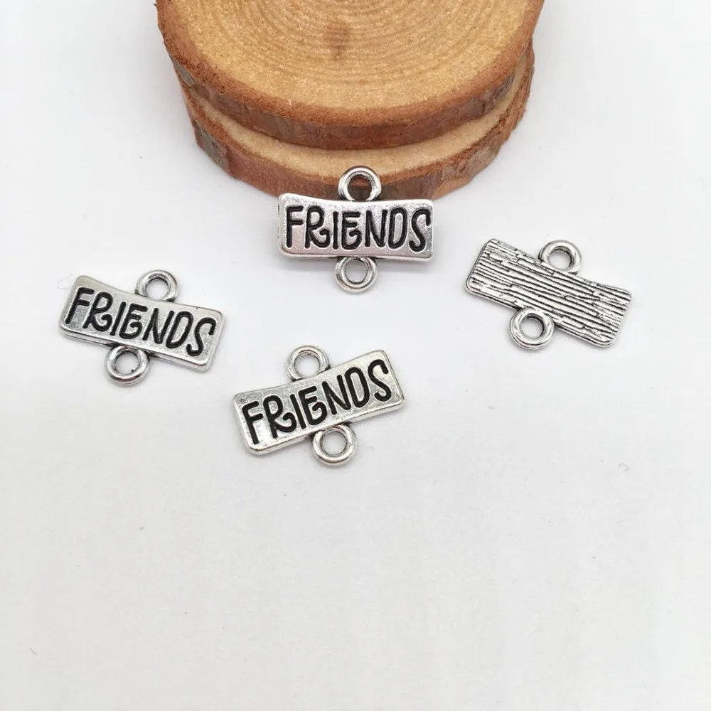 40 pcs Vintage friends word Plate charms rectang Plate pandents for Jewelry Making DIY necklace earring bracelet
40 pcs Vintage friends word Plate charms rectang Plate pandents for Jewelry Making DIY necklace earring bracelet