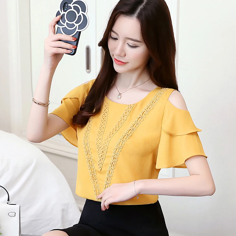 new chiffon blouses shirts butterfly sleeved short sleeved blouses chiffon ruffle solid casual sweet 2021 women tops 0478 40
new chiffon blouses shirts butterfly sleeved short sleeved blouses chiffon ruffle solid casual sweet 2021 women tops 0478 40