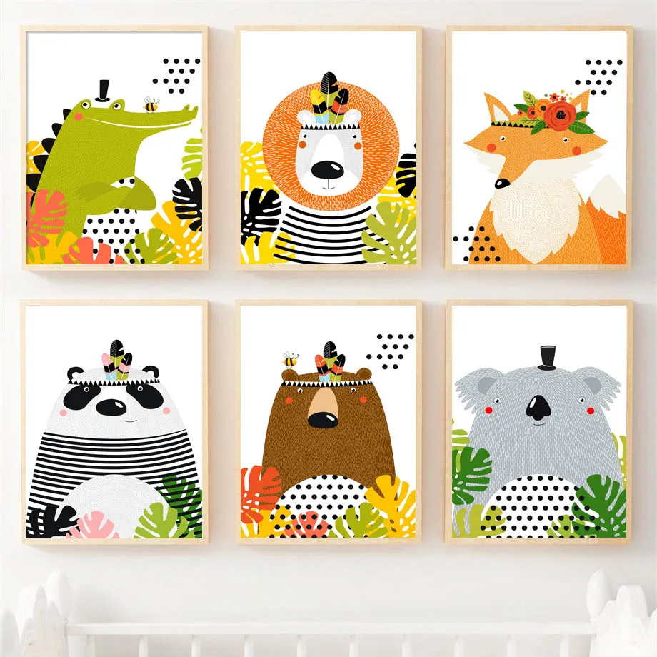 Wall Art Canvas Painting Lion Fox Bear Crocodile Koala Panda Animal Art Prints Nordic Posters And Prints Wall Pictures Baby Room
Wall Art Canvas Painting Lion Fox Bear Crocodile Koala Panda Animal Art Prints Nordic Posters And Prints Wall Pictures Baby Room
