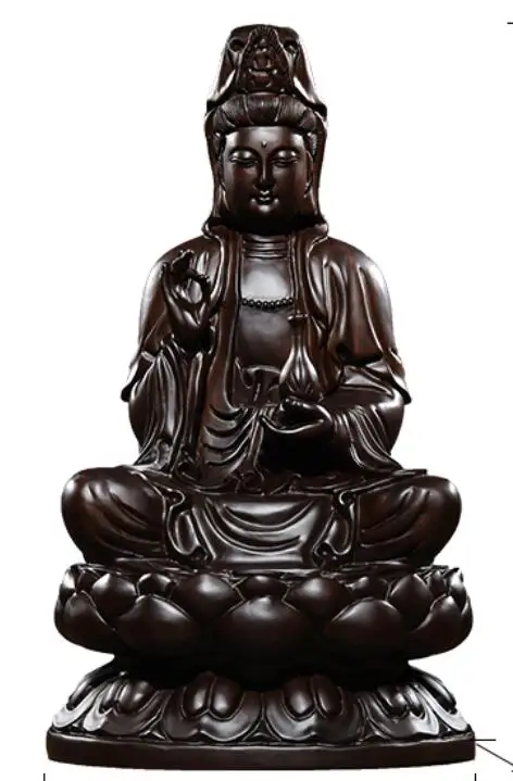 Ebony carving open light sitting lotus guanyin bodhisattva Buddha ornaments black sandalwood Laughing lucky Handmade sculpture
Ebony carving open light sitting lotus guanyin bodhisattva Buddha ornaments black sandalwood Laughing lucky Handmade sculpture