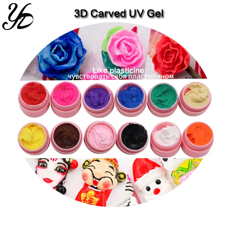 Yiday Multi 12 Colors Soak Off 3D Carved Patterns UV Gel Nail Art Modelling Sculpture Manicure DIY 4D Painting Embossed LED Gel
Yiday Multi 12 Colors Soak Off 3D Carved Patterns UV Gel Nail Art Modelling Sculpture Manicure DIY 4D Painting Embossed LED Gel