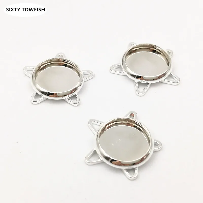 20pcs/Lot Copper Antique Bronze/Silver color 16mm Pentagram Charms Fit size 10mm Blank Cameo Cabochon Jewelry Base Settings C118
20pcs/Lot Copper Antique Bronze/Silver color 16mm Pentagram Charms Fit size 10mm Blank Cameo Cabochon Jewelry Base Settings C118