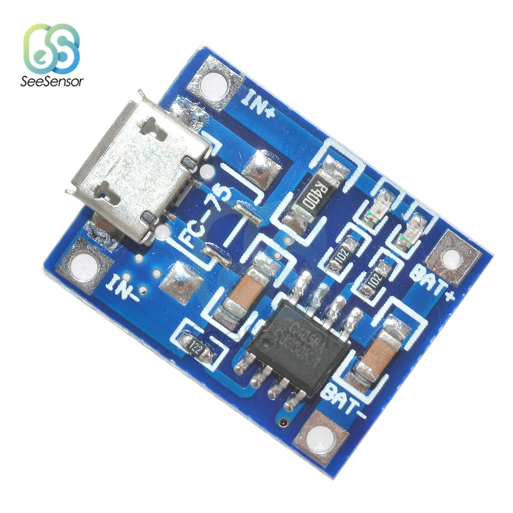 10 шт. TP4056 5 в 1A Micro USB 18650 литиевая батарея зарядное устройство модуль с защитой