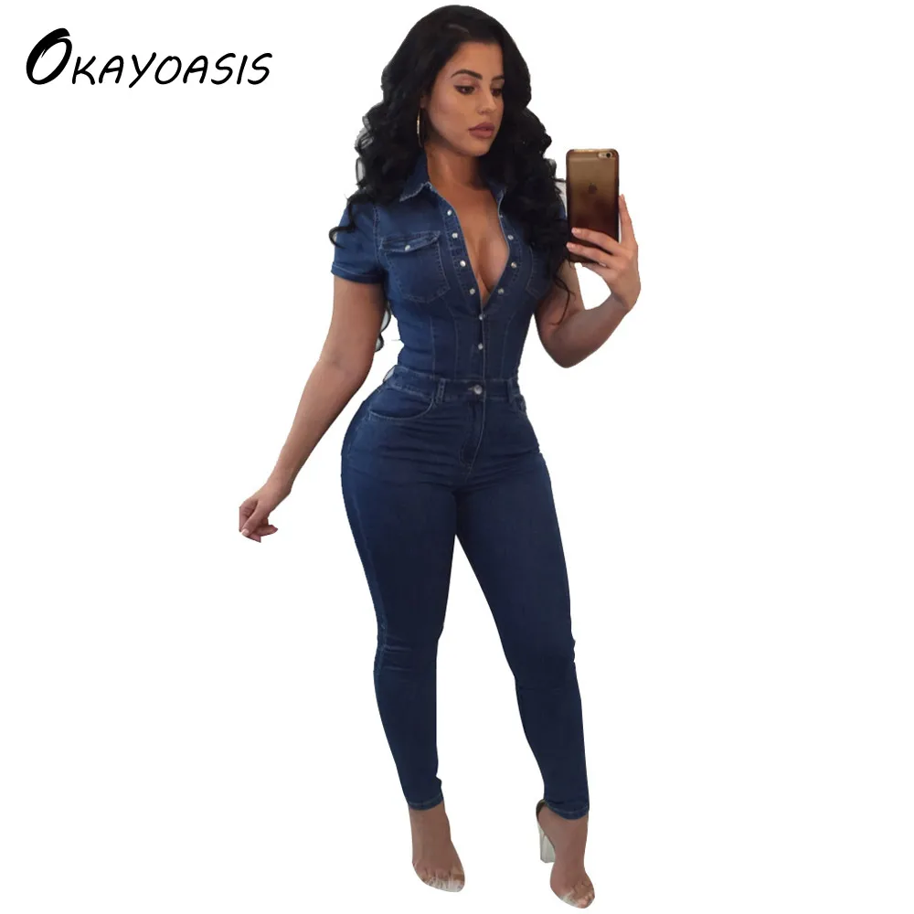 OKAYOASIS Free Shipping Summer Street Denim Jumpsuit Female Pants Women Jeans Lady Jumpsuit Short Sleeves Party Casual Jumpsuits
OKAYOASIS Free Shipping Summer Street Denim Jumpsuit Female Pants Women Jeans Lady Jumpsuit Short Sleeves Party Casual Jumpsuits