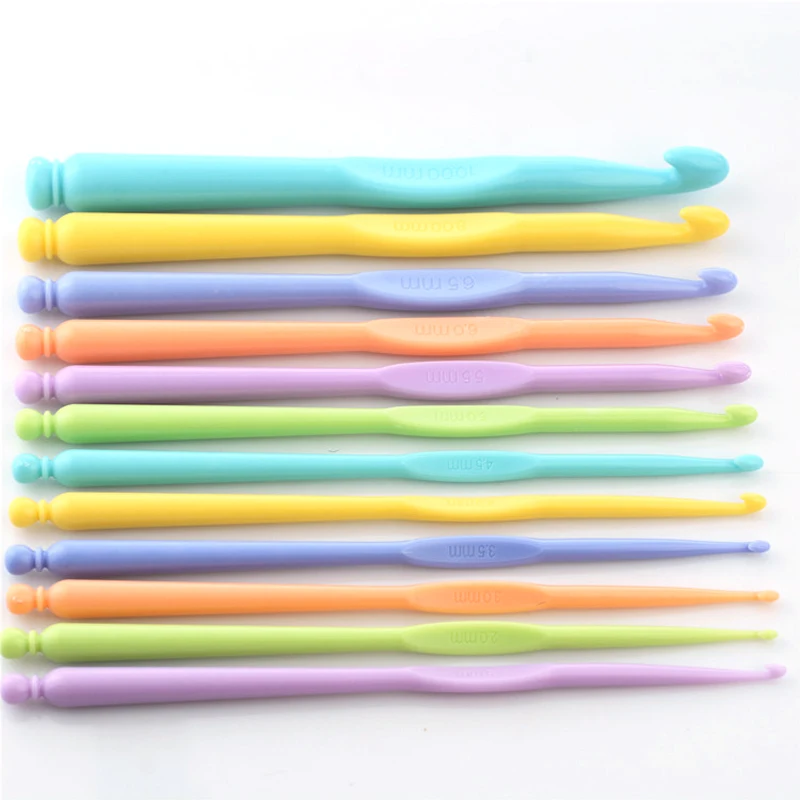 12pcs/set Colorful Plastic Crochet Hooks Tool Set Single-pointed Hooks Knitting Needles Weaving Craftwork Kit Set
12pcs/set Colorful Plastic Crochet Hooks Tool Set Single-pointed Hooks Knitting Needles Weaving Craftwork Kit Set