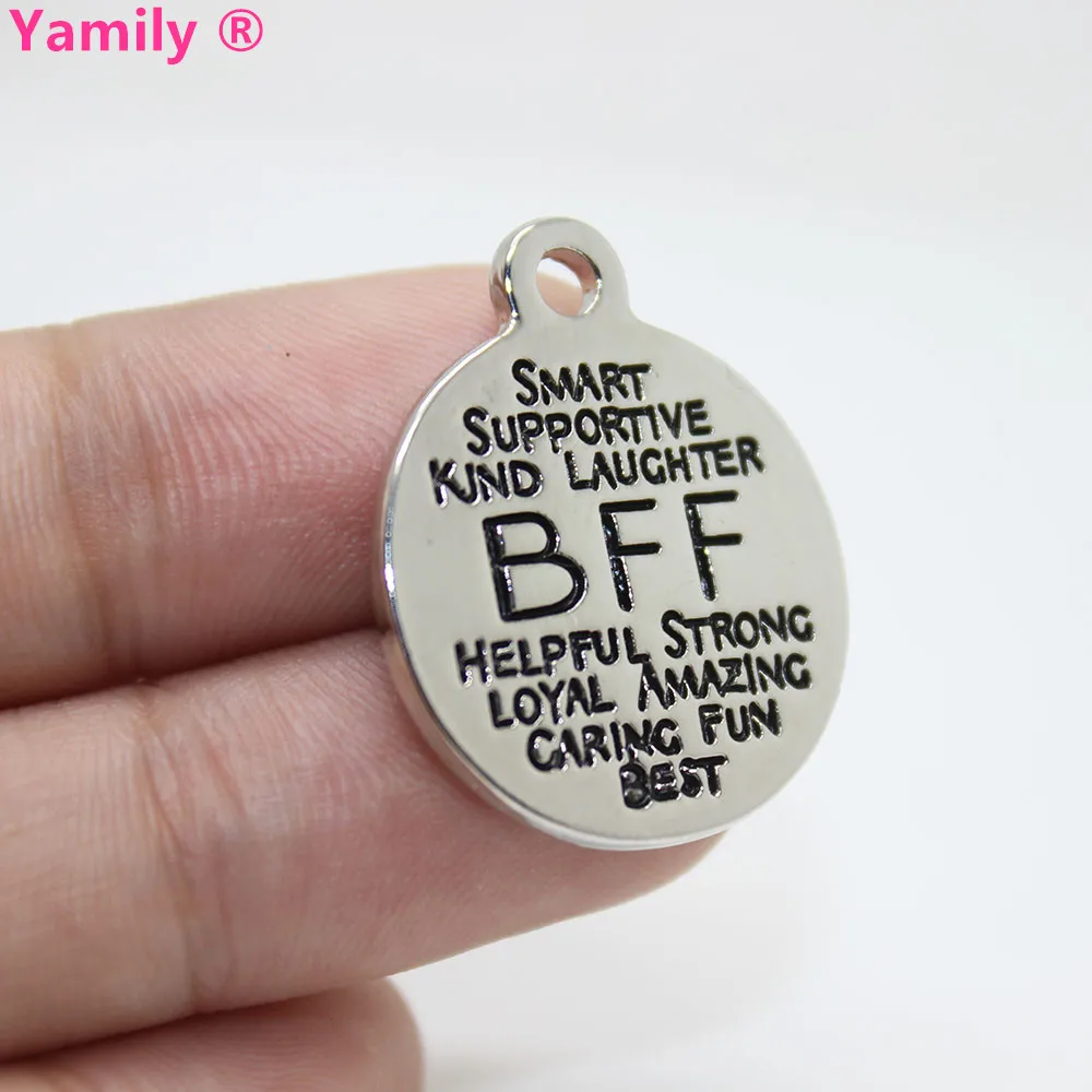 8pcs--22mm High quality Alloy plating white k Best Friends BFF Charms Word Collage Mother Charms pendant
8pcs--22mm High quality Alloy plating white k Best Friends BFF Charms Word Collage Mother Charms pendant