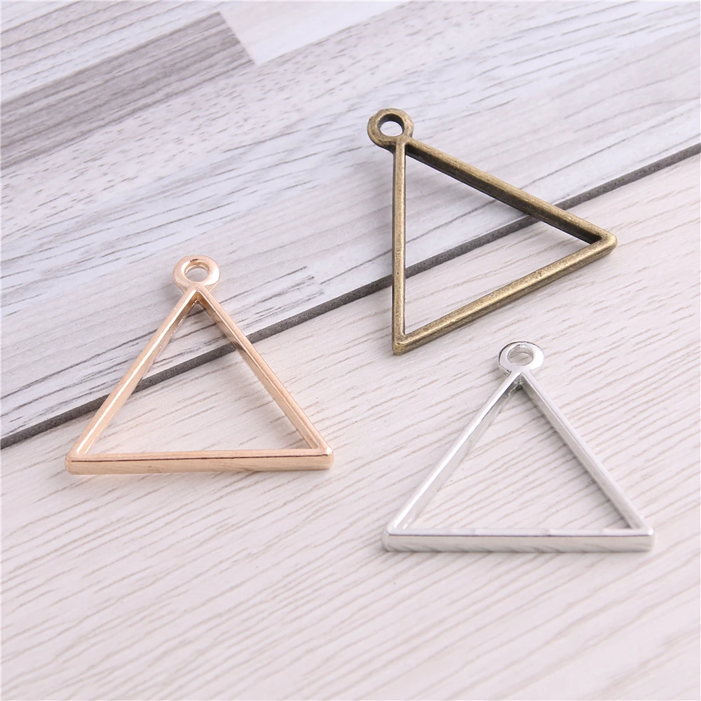 Sweet Bell 20pcs 28*29mm two color Alloy Triangle charm glue blank pendant tray bezel charms DIY Handmade D6377
Sweet Bell 20pcs 28*29mm two color Alloy Triangle charm glue blank pendant tray bezel charms DIY Handmade D6377