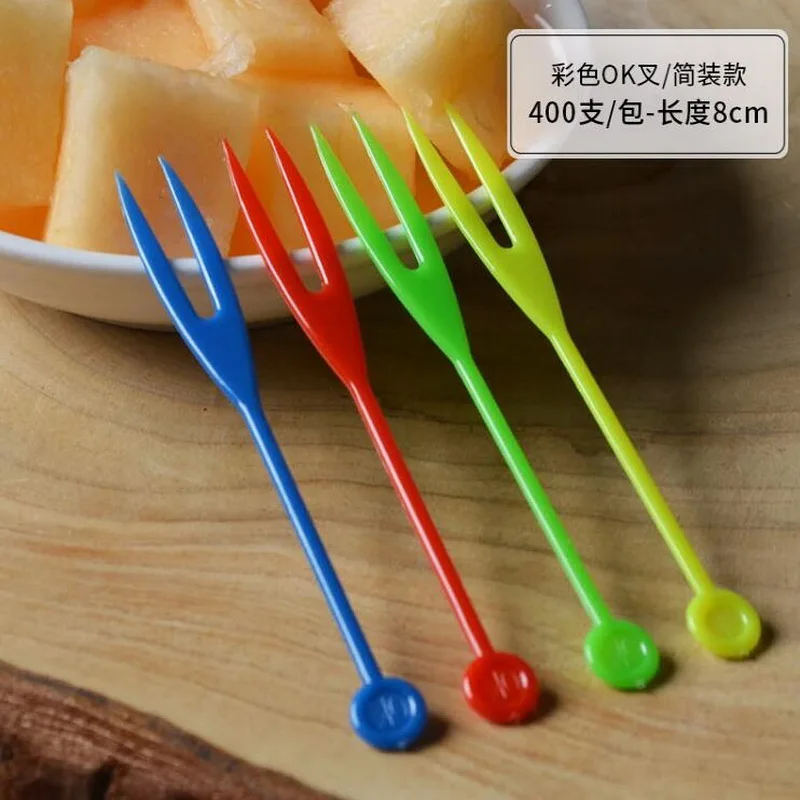 500pcs/set disposable plastic fruit fork cute mini fruit tools eco friendly plastic easy cake/fruit fork
500pcs/set disposable plastic fruit fork cute mini fruit tools eco friendly plastic easy cake/fruit fork