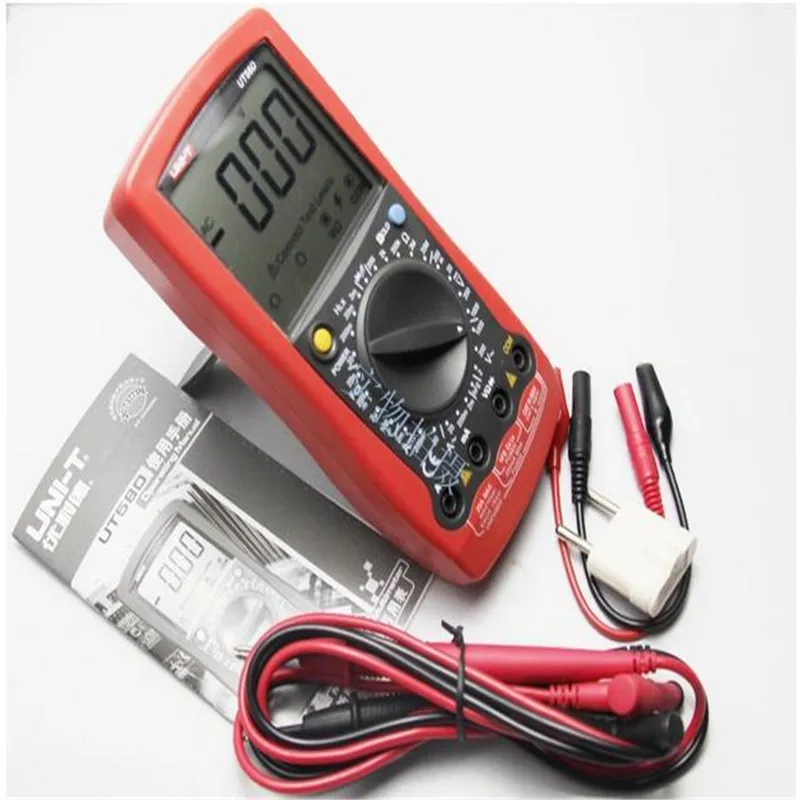 UNI-T UT58D LCD Digital Multimeter Volt Amp Ohm Capacitance Inductance Tester Freeshipping Multimeter Digital Professional
UNI-T UT58D LCD Digital Multimeter Volt Amp Ohm Capacitance Inductance Tester Freeshipping Multimeter Digital Professional