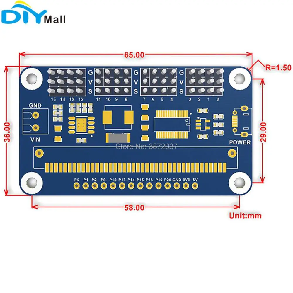 5pcs/lot 16Channel 12-bit I2C 5V 3A PCA9685 PWM Servo Driver Board for BBC Micro:bit Microbit SG90 MG90S MG996R Servo
5pcs/lot 16Channel 12-bit I2C 5V 3A PCA9685 PWM Servo Driver Board for BBC Micro:bit Microbit SG90 MG90S MG996R Servo