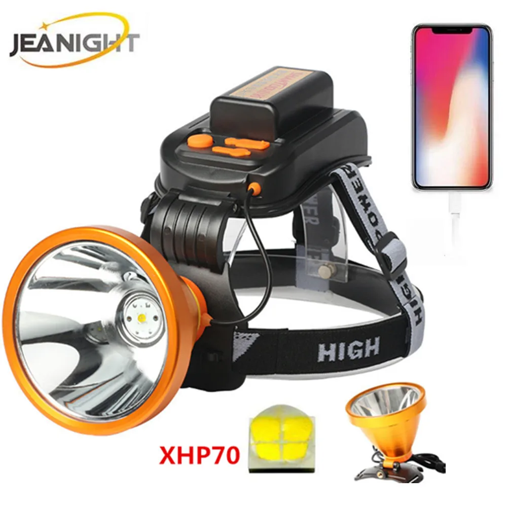 Светодиодный головной ламповый прожектор cree xhp70 супер яркий белый или желтый