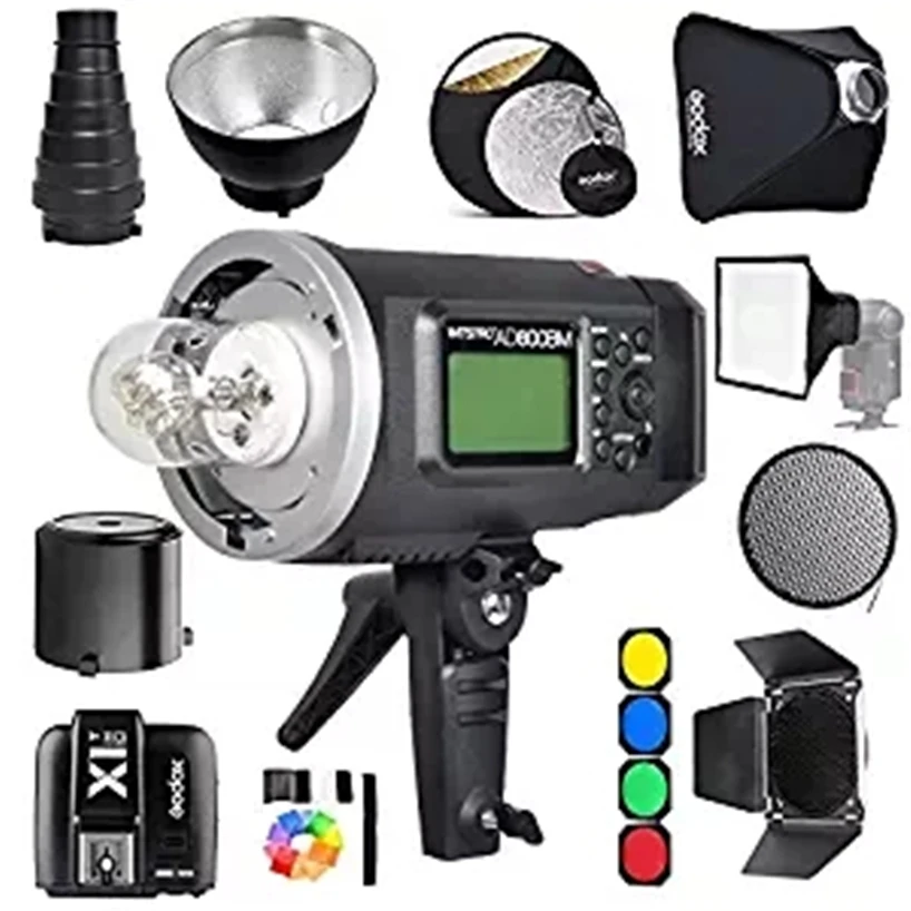 Godox AD600BM Bowens Mount 600Ws GN87 1/8000 HSS Outdoor Flash Strobe Monolight with X1C Wireless Trigger/ 32"X32"Softbox/ Stand
Godox AD600BM Bowens Mount 600Ws GN87 1/8000 HSS Outdoor Flash Strobe Monolight with X1C Wireless Trigger/ 32"X32"Softbox/ Stand