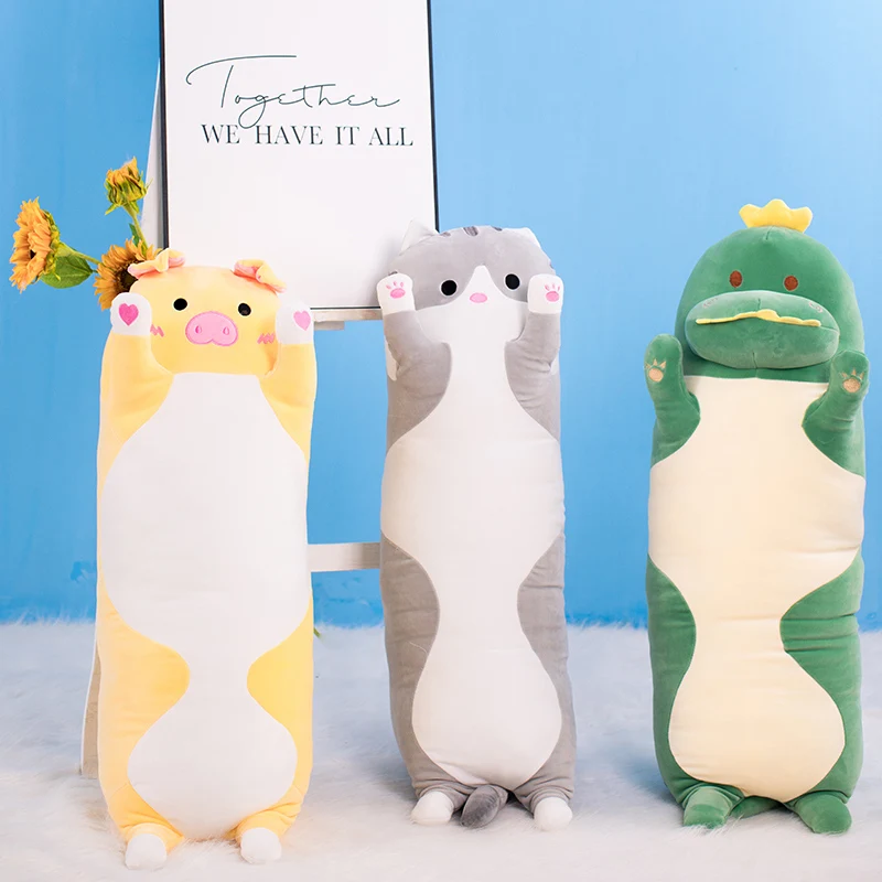 1pc 70/90/110CM Cute Long Pillow Dinosaur Cats Pig Plush Toys kawaii Sleeping Pillow Cushion Stuffed Toys Children Baby Presents
1pc 70/90/110CM Cute Long Pillow Dinosaur Cats Pig Plush Toys kawaii Sleeping Pillow Cushion Stuffed Toys Children Baby Presents
