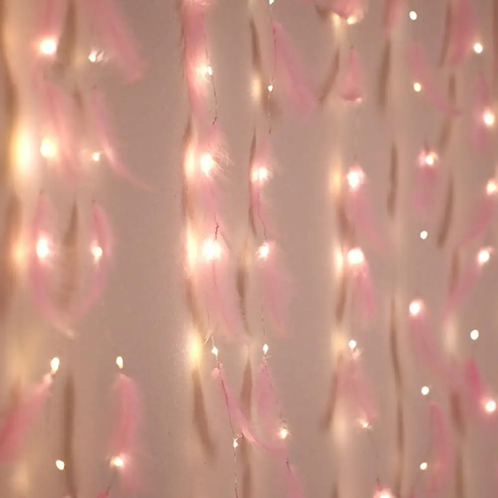 300LED Curtain Lamp Copper Wire String Lamp Feather Decoration Lights Pink Feather String For Festival Party
300LED Curtain Lamp Copper Wire String Lamp Feather Decoration Lights Pink Feather String For Festival Party